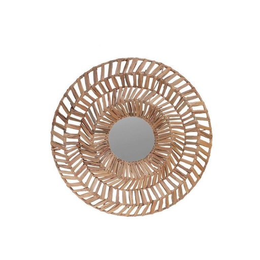 [IV-0491] ESPEJO DE PARED 5X60X60CM NATURAL