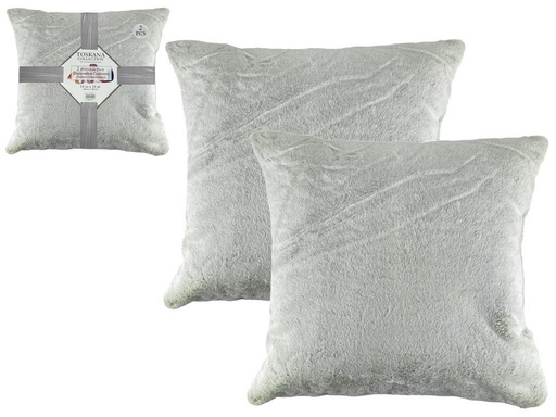 [IV-0510] COJIN 2PZAS 18X18" BLANCO HUESO