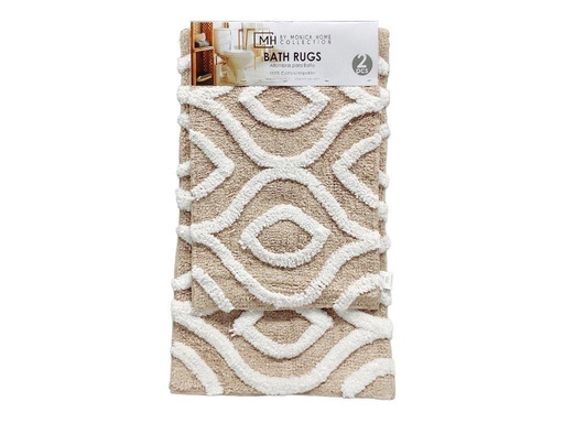 [IV-0525] ALFOMBRA P/BAÑO 2 PZAS