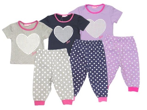 [IV-0536] CONJ D/ PIJAMA PANTALON P/ NINAS 2-8