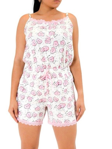 [IV-0589] PIJAMA SHORT P/ SRAS S/M S-XL