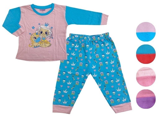 [IV-0591] PIJAMA PANTALON P/ NINAS M/L 2-8