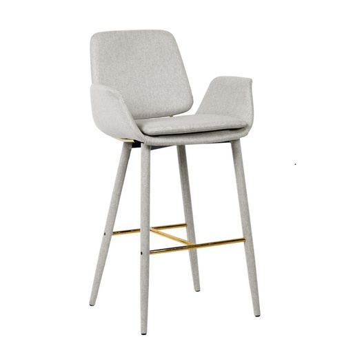 [IV-0828] SILLA DE BAR GRIS CLARO P1935-0015